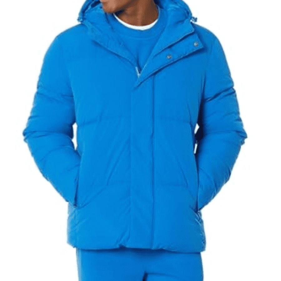 Amazon Essentials Men's Mid-Length Hooded Puffer Coat: From $12.99