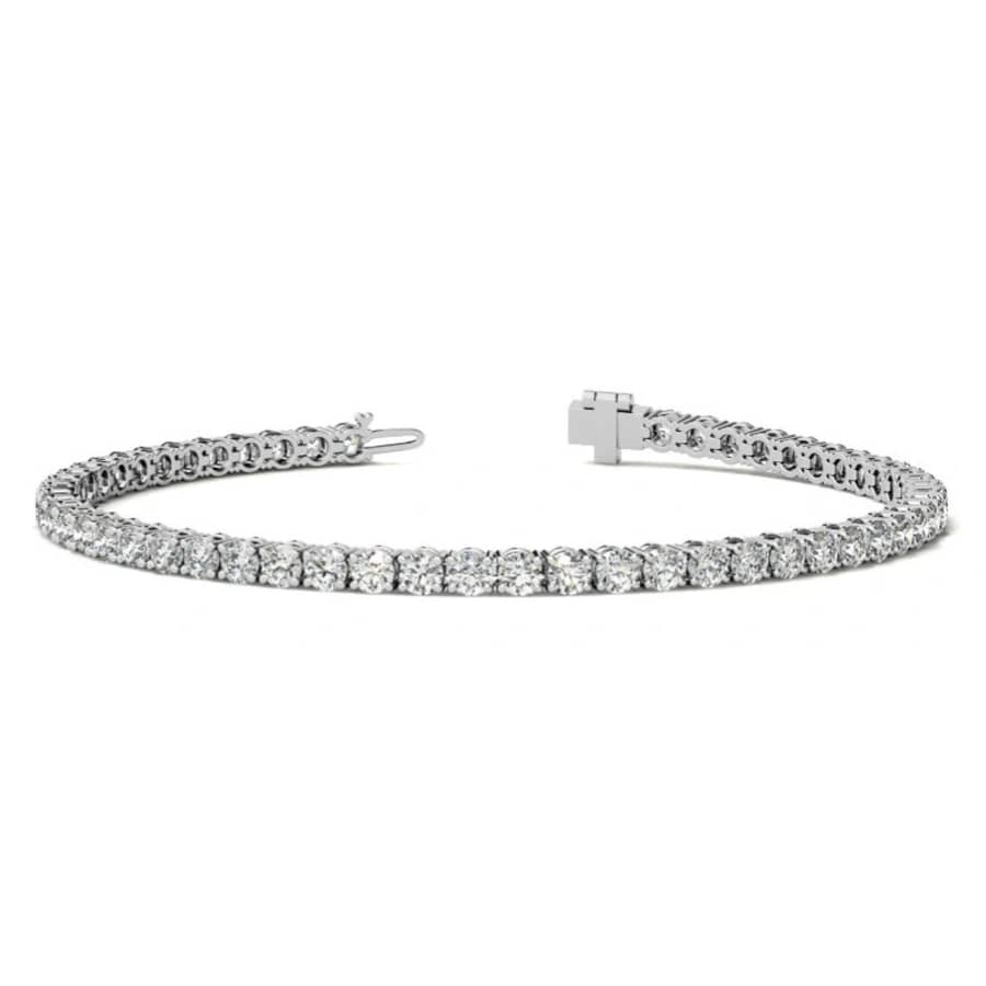 4-tcw. AGI Certified Lab-Grown Diamond Tennis Bracelet: $1,595