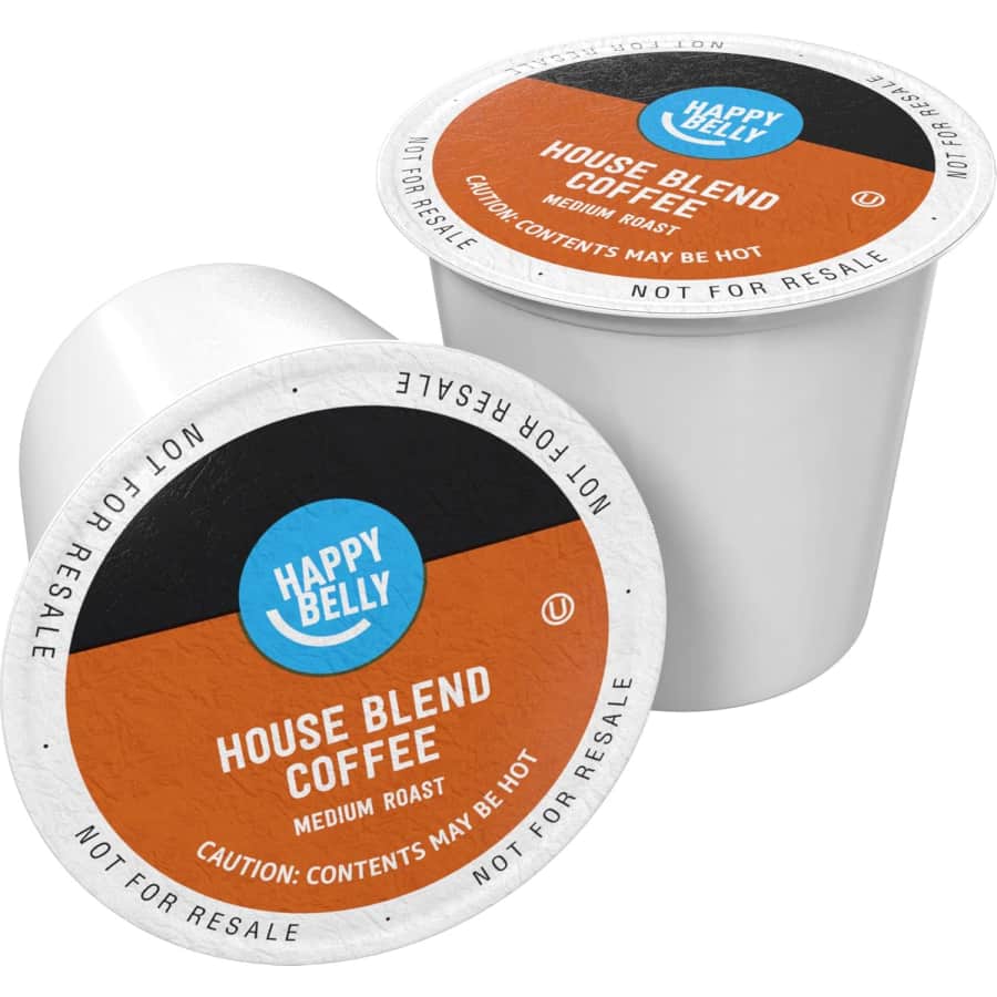 Happy Belly Medium Dark Roast Coffee Pod 100-Pack: $21 via Sub & Save