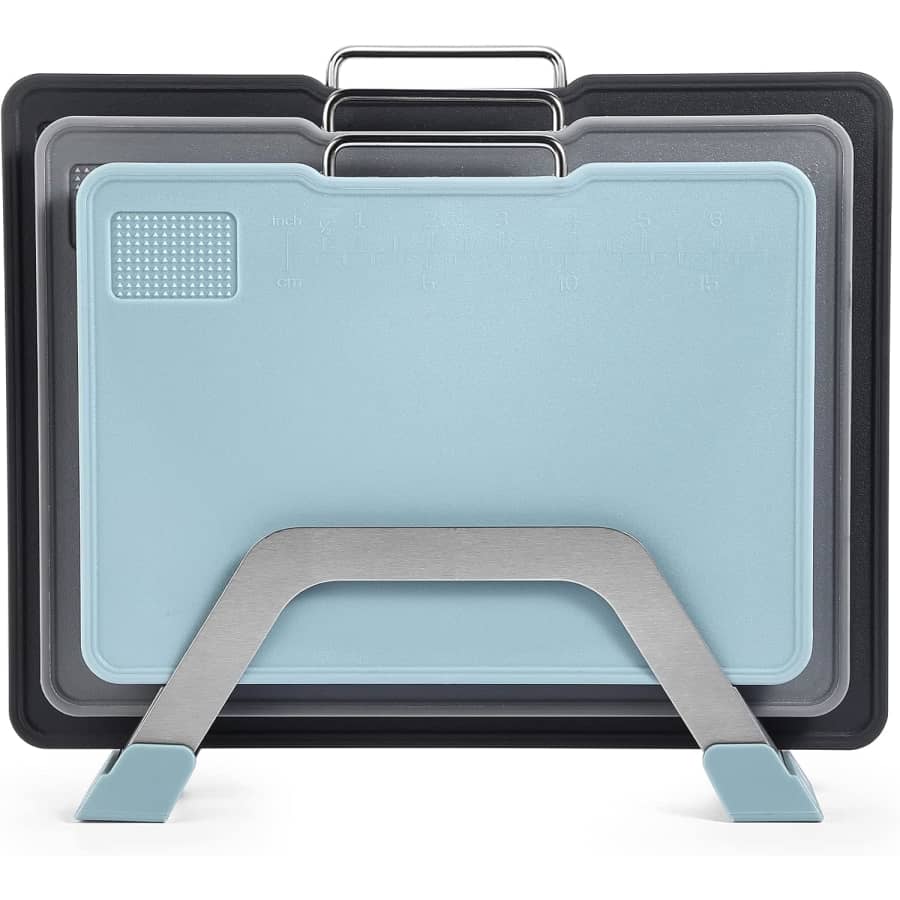 Domonic Home 3-Piece Cutting Board Set w/ Holder: $14.99 Domonic Home 3-Piece Cutting Board Set w/ Holder: $14.99