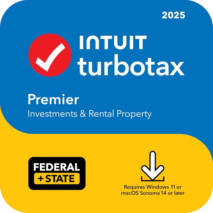 Intuit TurboTax Desktop Premier 2025 Federal and State for PC/Mac: $83 Intuit TurboTax Desktop Premier 2025 Federal and State for PC/Mac: $83