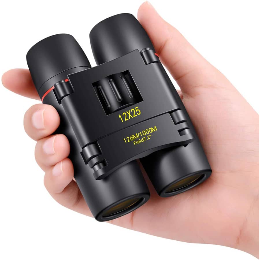 Poldr 12X25 Small Pocket Binoculars: $20