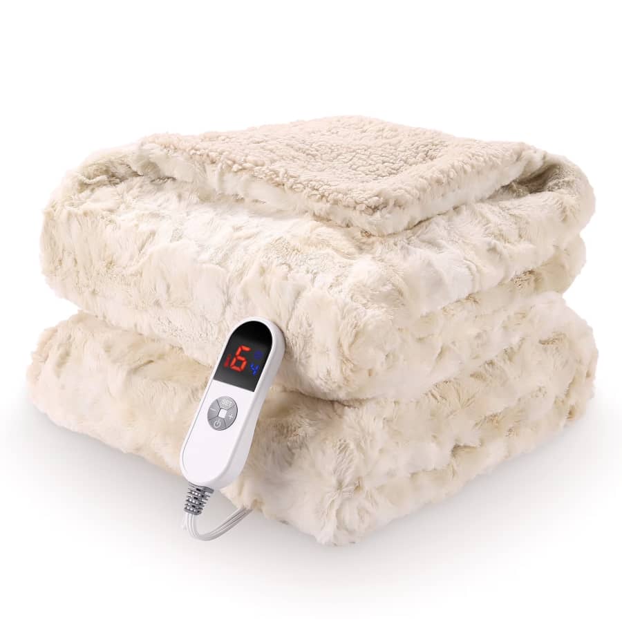 Marnur 50" x 60" Electric Throw Blanket: $34.99 Marnur 50" x 60" Electric Throw Blanket: $34.99