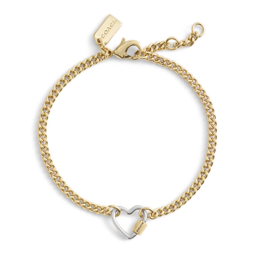 Coach Women's Signature Heart Bracelet: $58