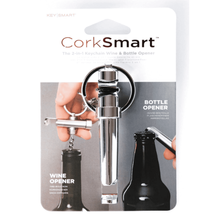 KeySmart CorkSmart 2-in-1 Keychain Wine Opener and Bottle Opener: $8.99 KeySmart CorkSmart 2-in-1 Keychain Wine Opener and Bottle Opener: $8.99
