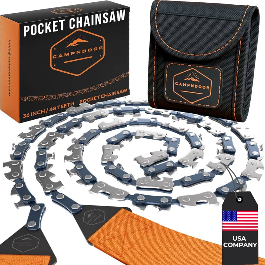 Pocket Chainsaw Survival Gear: $21