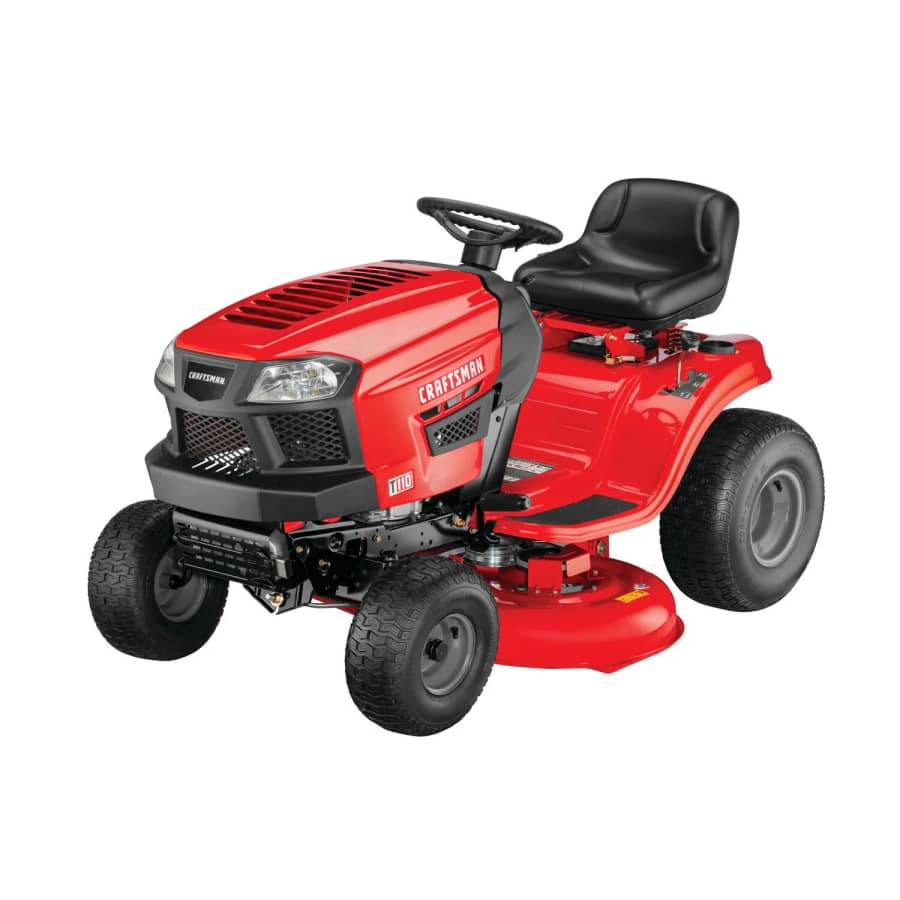 Craftsman T110 42" 17.5HP Single-Cylinder Gas Riding Lawn Mower: $1,999