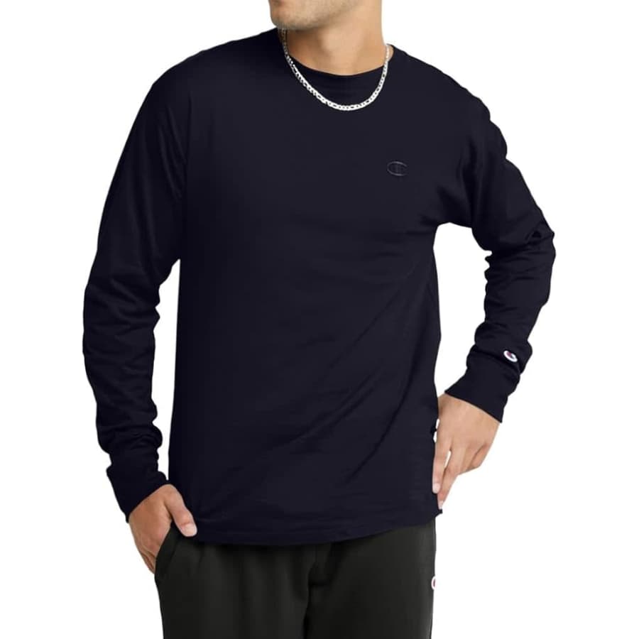 Champion Men's Classic Long Sleeve T-Shirt: $11 Champion Men's Classic Long Sleeve T-Shirt: $11