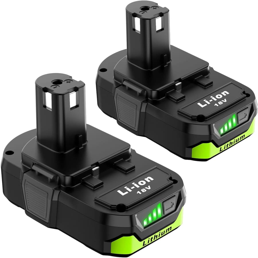 Nicetoro 3.0Ah Replacement for Ryobi 18V Battery 2-Pack: $17.99