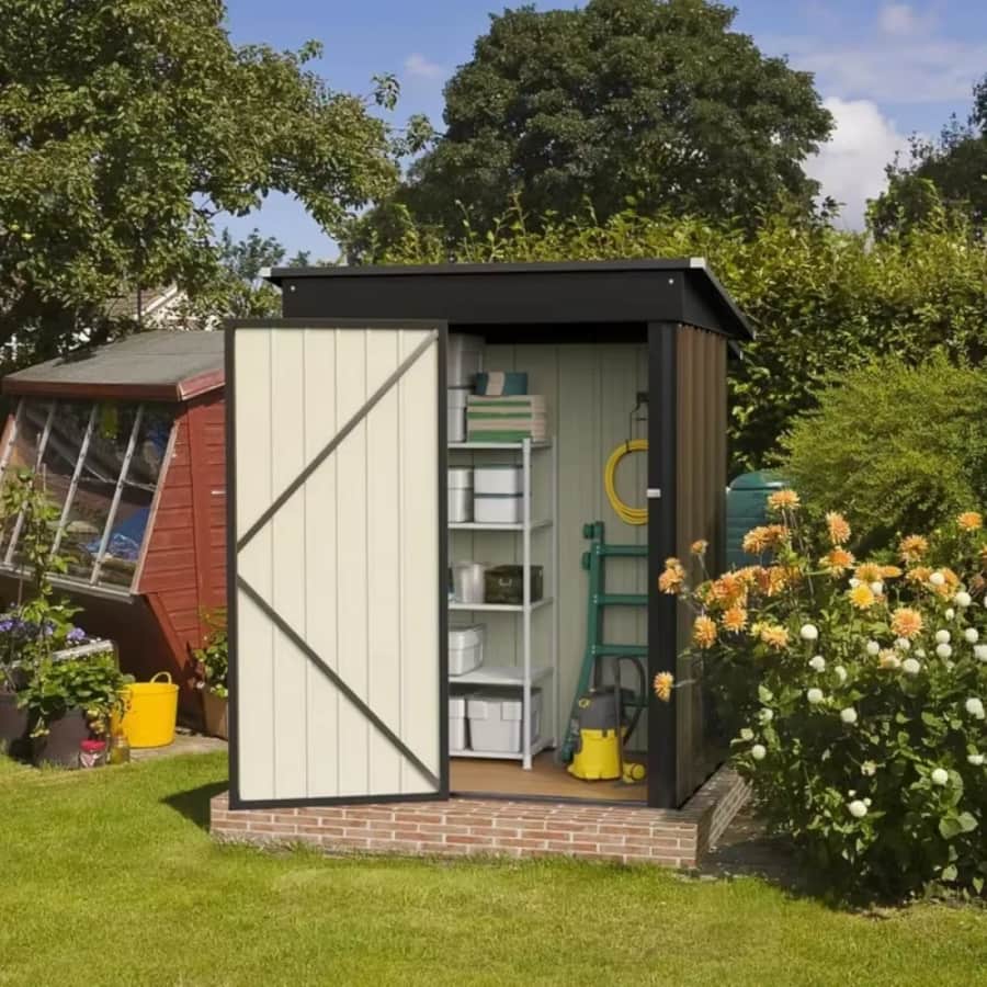 5x3-Foot Metal Garden Shed: $102
