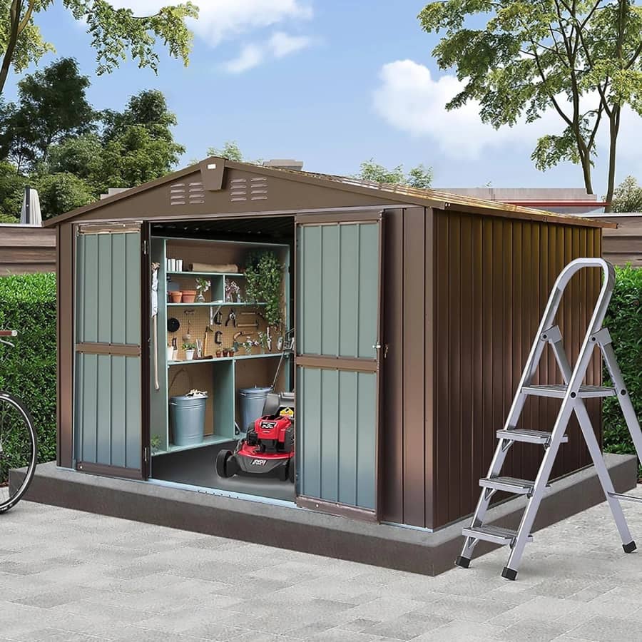 Domi 10x8-Foot Storage Shed: $320