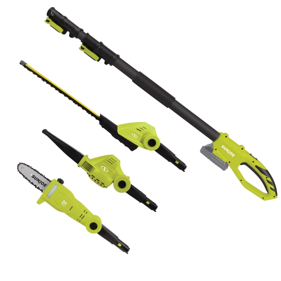 Sun Joe 24V Cordless 3-in-1 Hedge Trimmer + Pole Saw + Leaf Blower Yard Care Multi-Tool: $159 Sun Joe 24V Cordless 3-in-1 Hedge Trimmer + Pole Saw + Leaf Blower Yard Care Multi-Tool: $159