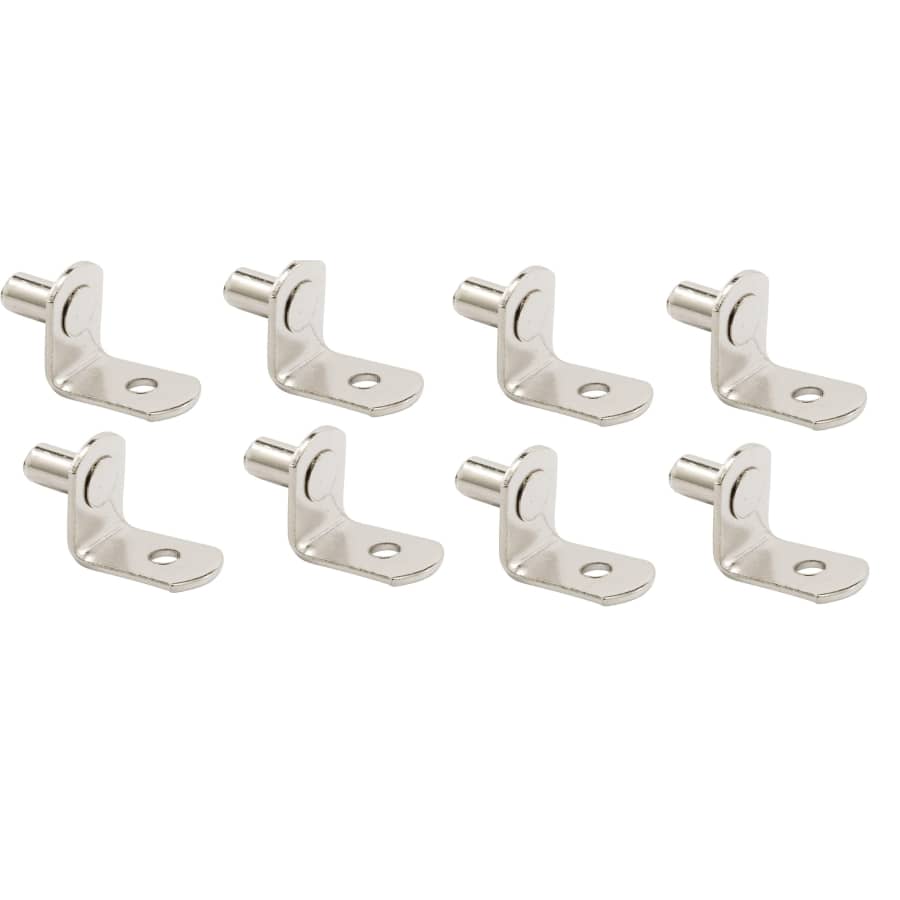 Prime-Line 1/4" Nickel Plated Shelf Support 8-Pack: $1.95