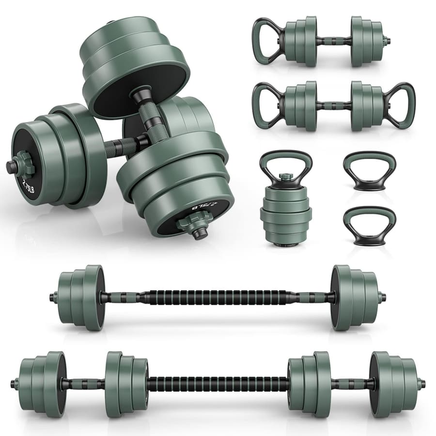 Gymax 4-in-1 Adjustable Dumbbell Set: $119.99
