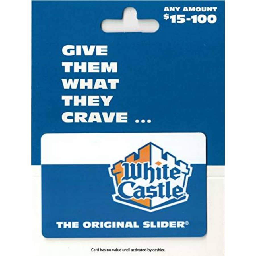 $50 White Castle Gift Card: $40 $50 White Castle Gift Card: $40
