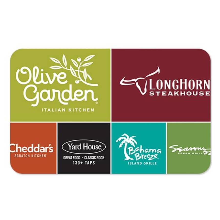 $10 Darden Restaurants Gift Card: 25% off $10 Darden Restaurants Gift Card: 25% off