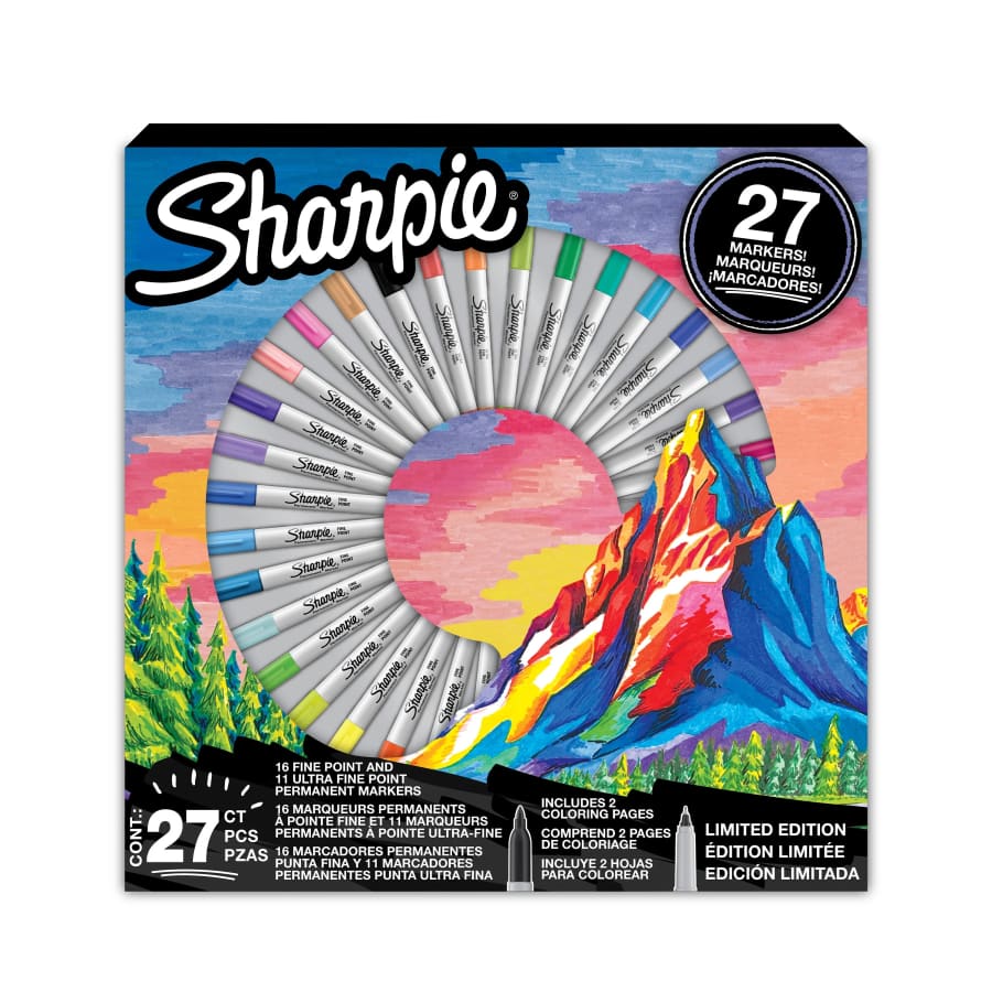 Sharpie Permanent Marker 27-Count Set: $10