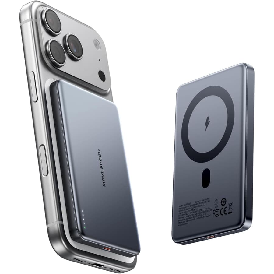 Move Speed 10,000mAh MagSafe Magnetic Power Bank: $21.59 Move Speed 10,000mAh MagSafe Magnetic Power Bank: $21.59