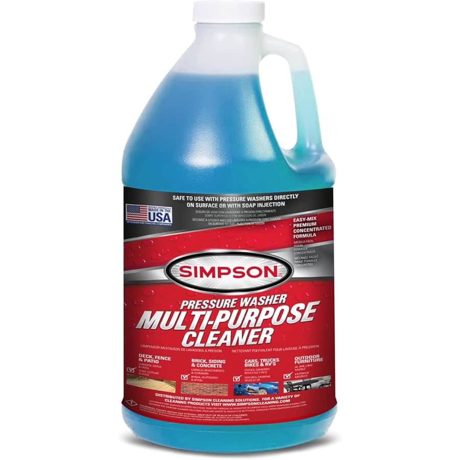 Simpson 1-Gallon Pressure Washer Multipurpose Cleaner: $15 Simpson 1-Gallon Pressure Washer Multipurpose Cleaner: $15