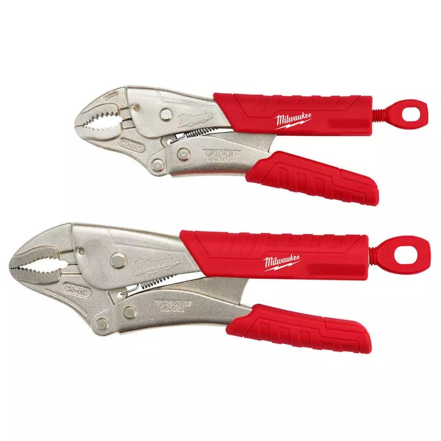 Milwaukee TorqueLock Curved Jaw Locking Pliers 2-Piece Set: $22.38