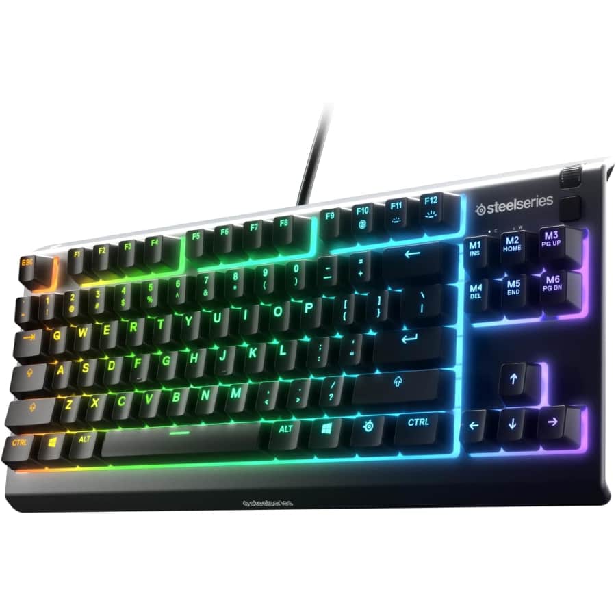 SteelSeries Apex 3 TKL Gaming Keyboard: $16.99