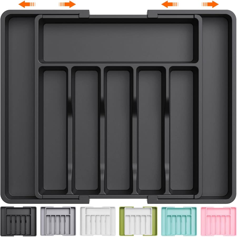 Lifewit Large Silverware Drawer Organizer: $15 Lifewit Large Silverware Drawer Organizer: $15