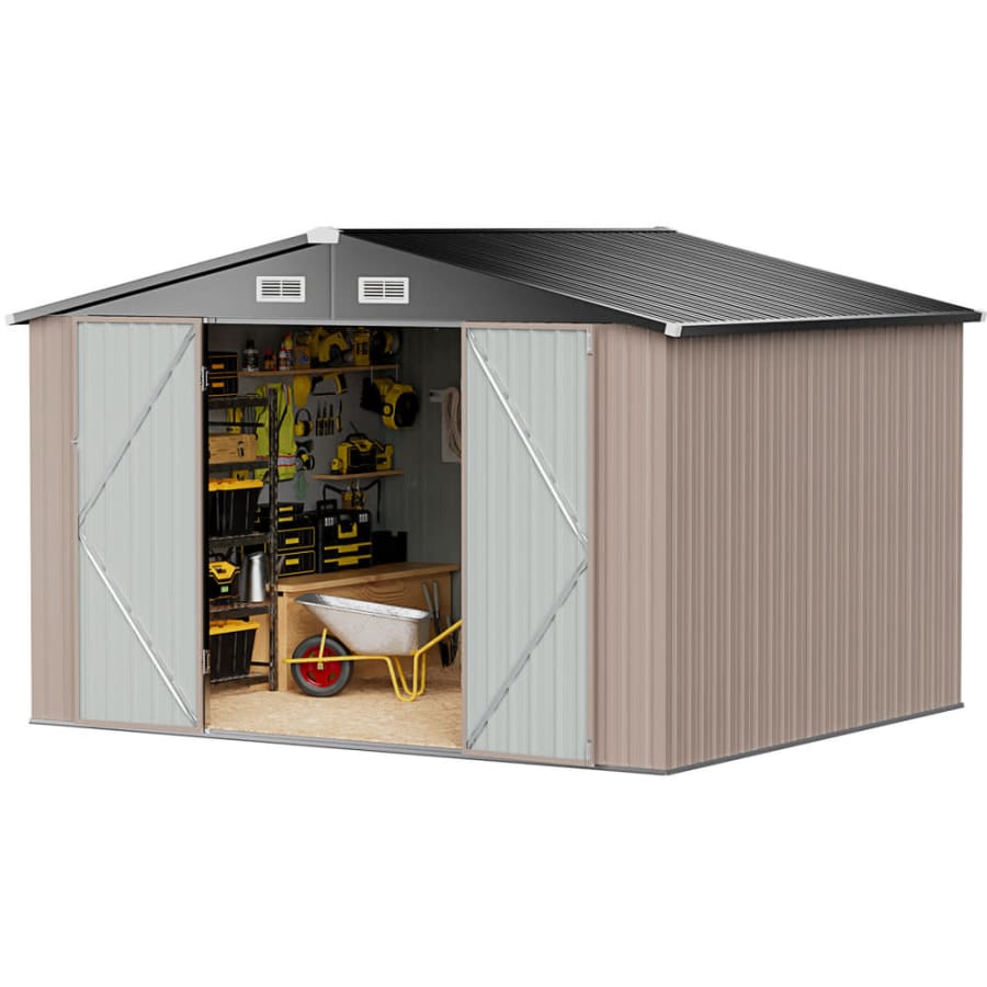 JolyDale 10x8-Foot Metal Storage Shed: $370