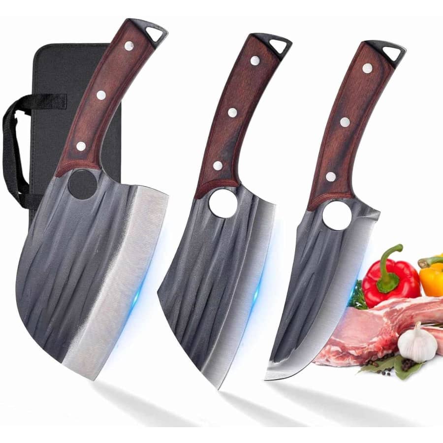 Xnarlath Butcher Chef Knife Set 3-Pieces: $17.99