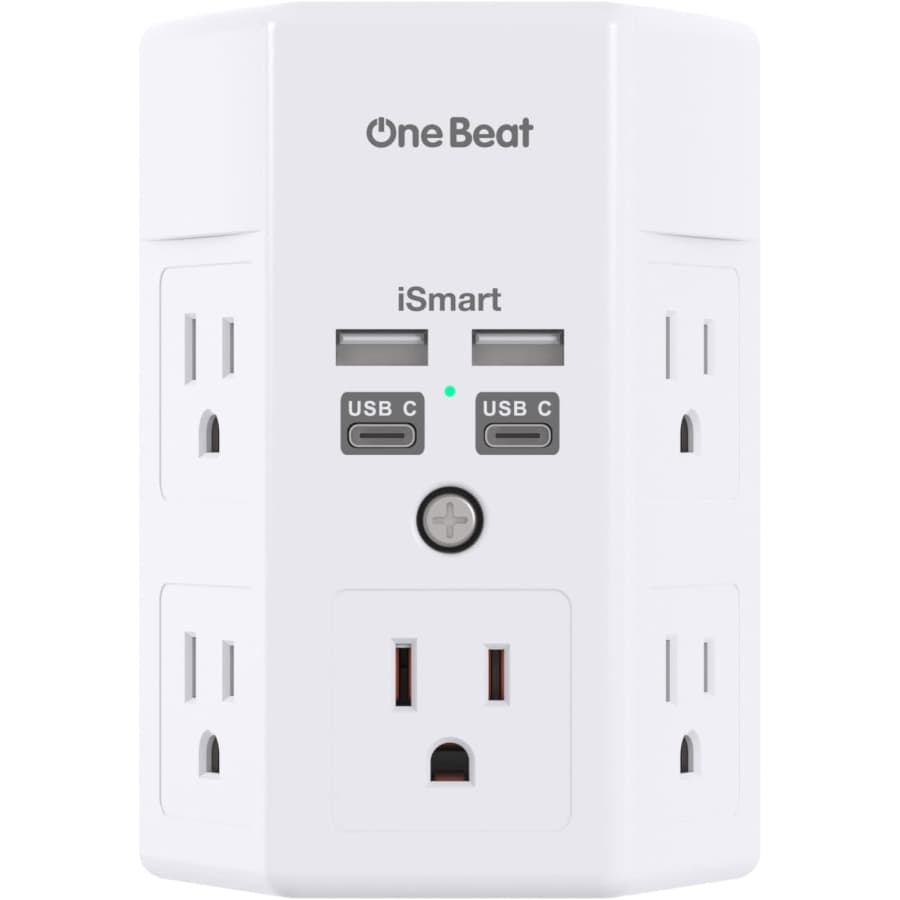 One Beat 5-Outlet Multi-Plug Outlet Extender: $6.99 One Beat 5-Outlet Multi-Plug Outlet Extender: $6.99