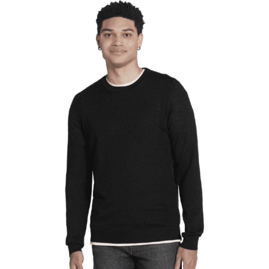 Awearness Kenneth Cole Men's Slim Fit Merino Wool-Blend Crewneck Sweater (XXL only): $9.99