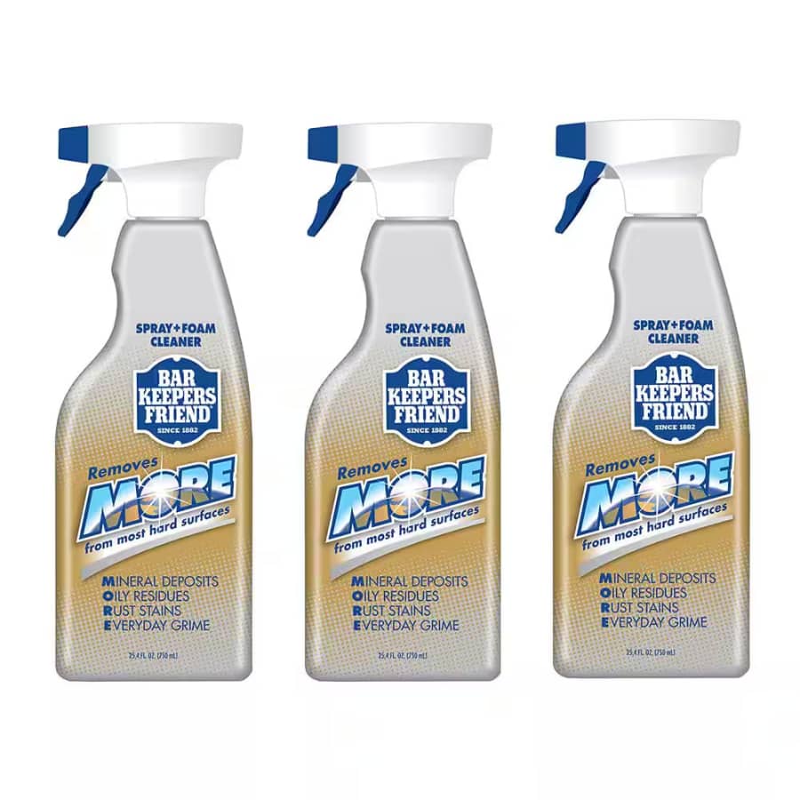 Bar Keepers Friend Spray and Foam Cleaner 25.4-oz. Bottle 3-Pack: $10.97