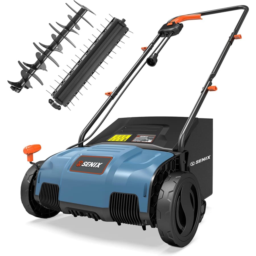 Senix 12A 13" Corded Electric Dethatcher and Scarifier: $70