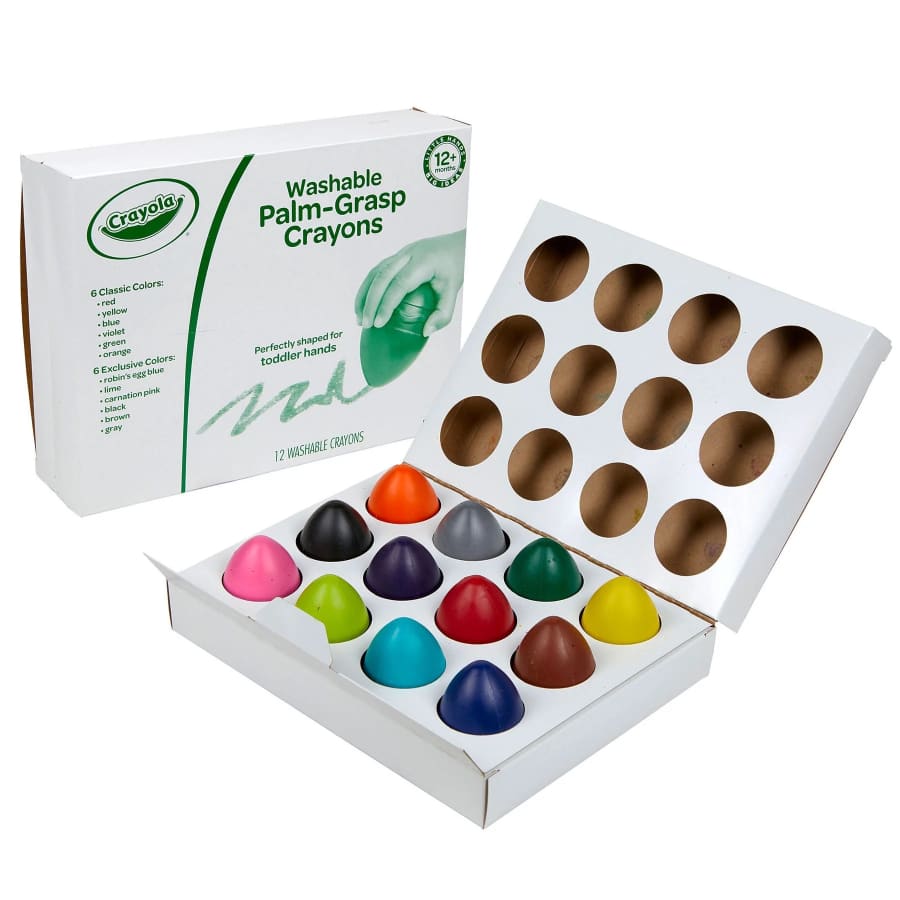 Crayola Washable Palm-Grasp Crayons 12-Count Box: $19.88 Crayola Washable Palm-Grasp Crayons 12-Count Box: $19.88