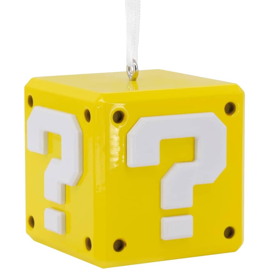 Super Mario Question Block Christmas Ornament: $4.63