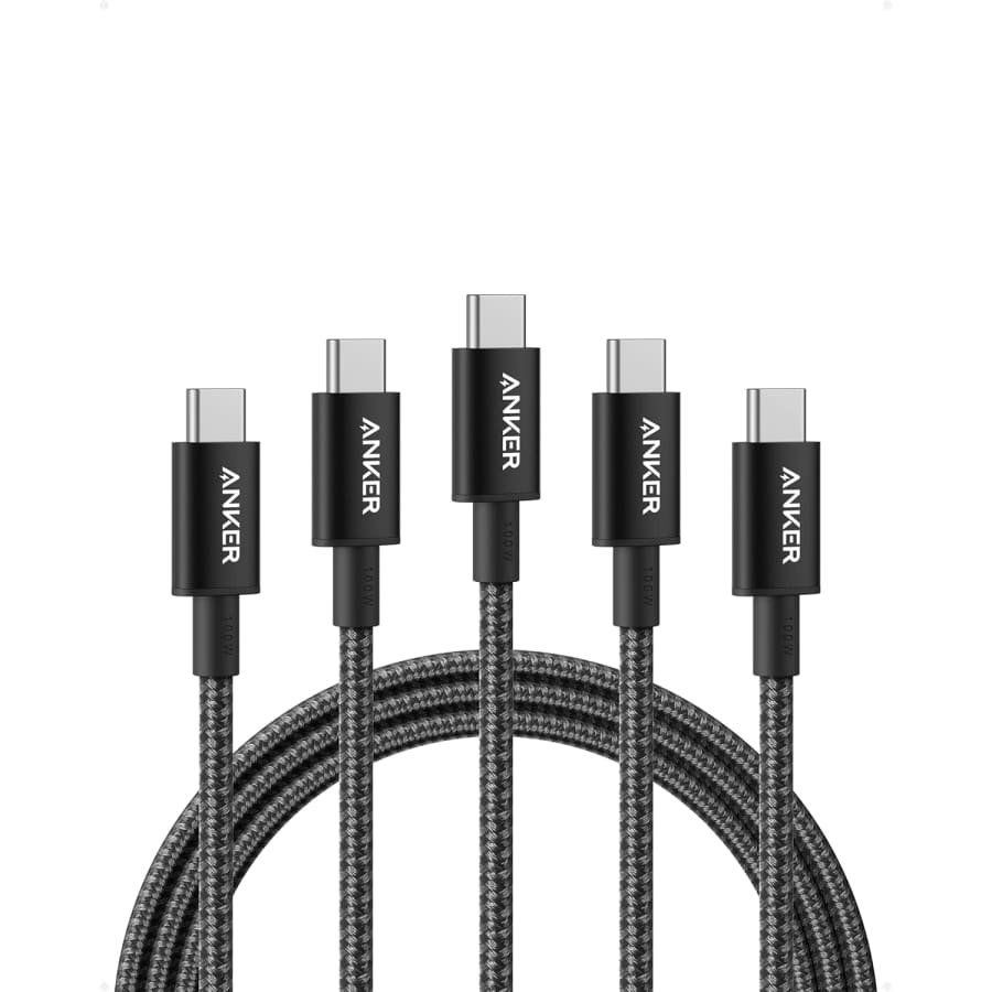 Anker 6-Foot USB C Charger Cable 5-Pack: $14