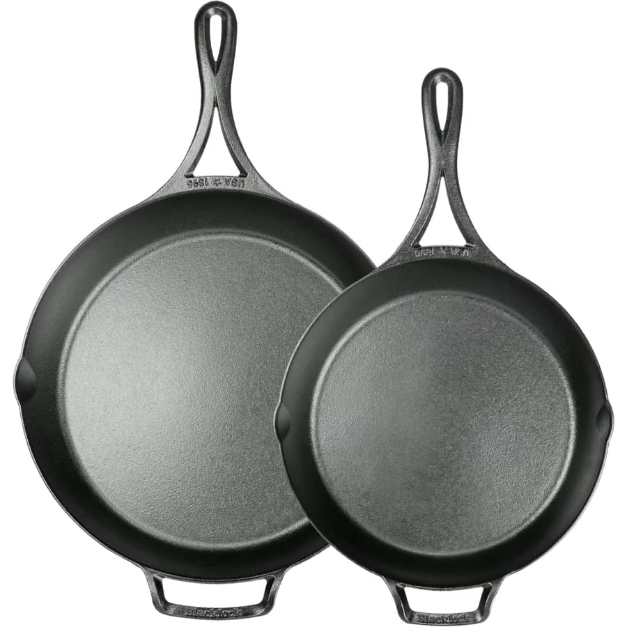 Lodge Blacklock Cast Iron Skillet Set: $100