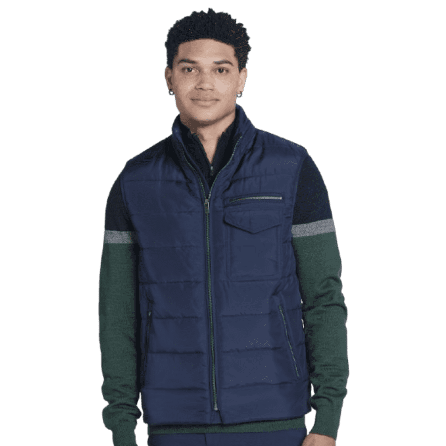 Joseph Abboud Men's Modern Fit Quilted Motorcycle Vest: $19.99 Joseph Abboud Men's Modern Fit Quilted Motorcycle Vest: $19.99