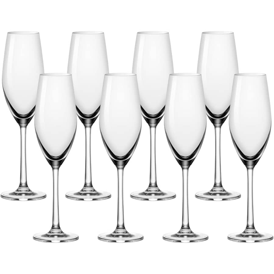 Anchor Hocking Sondria Champagne Flutes 8-Pack: $20