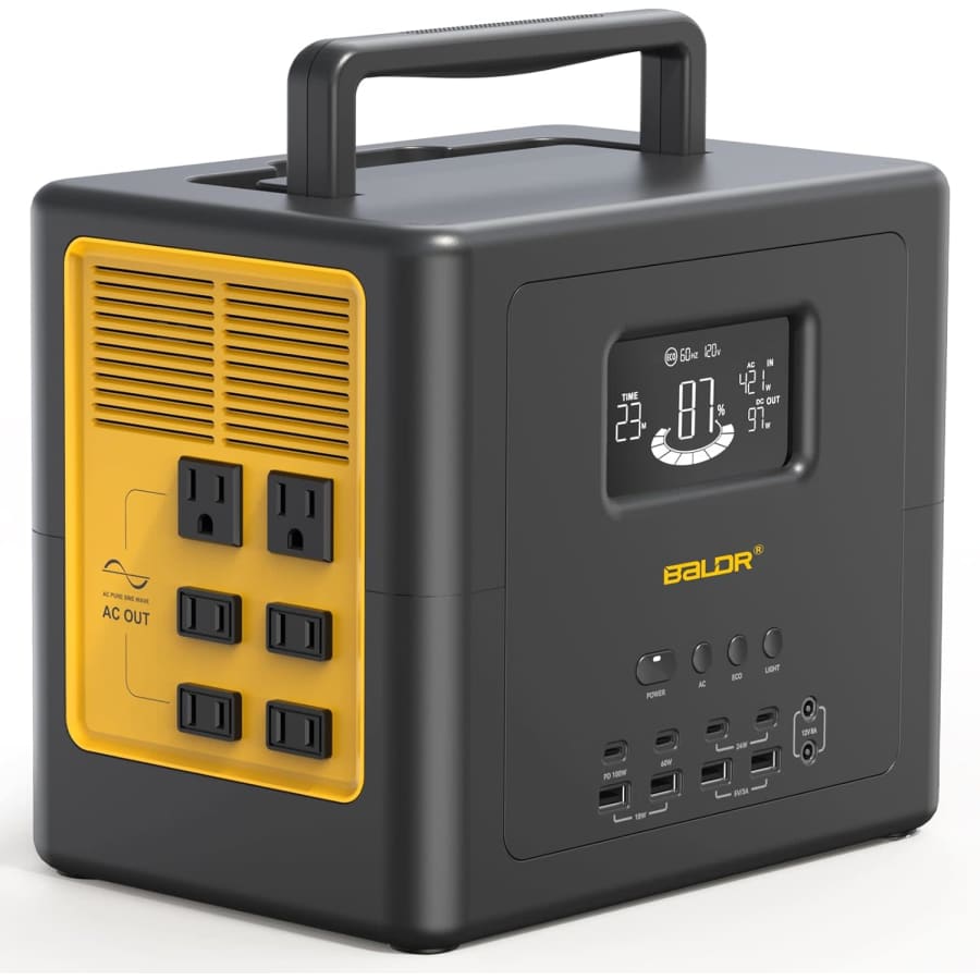 Baldr 1,042Wh Portable Power Station w/ AC Outlet: $299.99