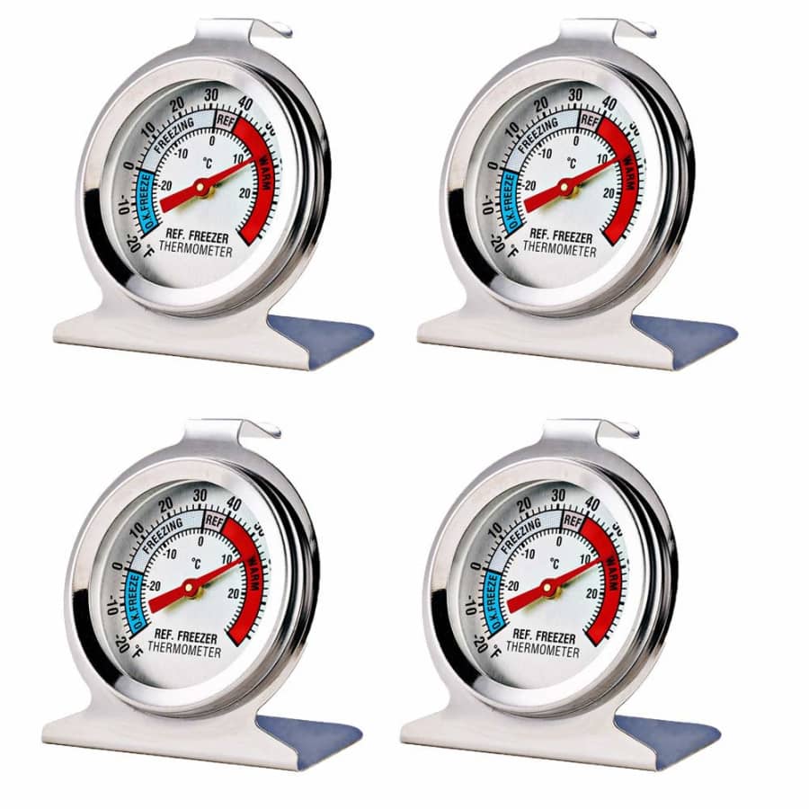 Refrigerator Freezer Thermometer 4-Pack: $9.99 Refrigerator Freezer Thermometer 4-Pack: $9.99