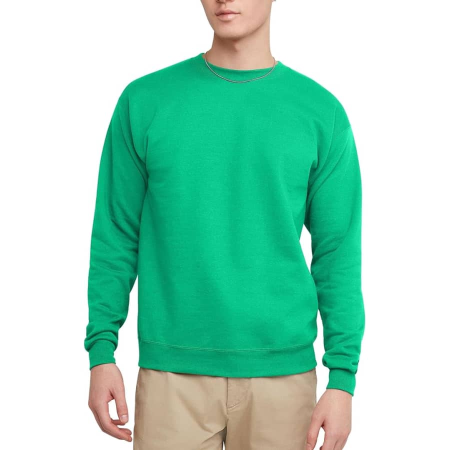 Hanes Men's EcoSmart Fleece Sweatshirt: $7 Hanes Men's EcoSmart Fleece Sweatshirt: $7