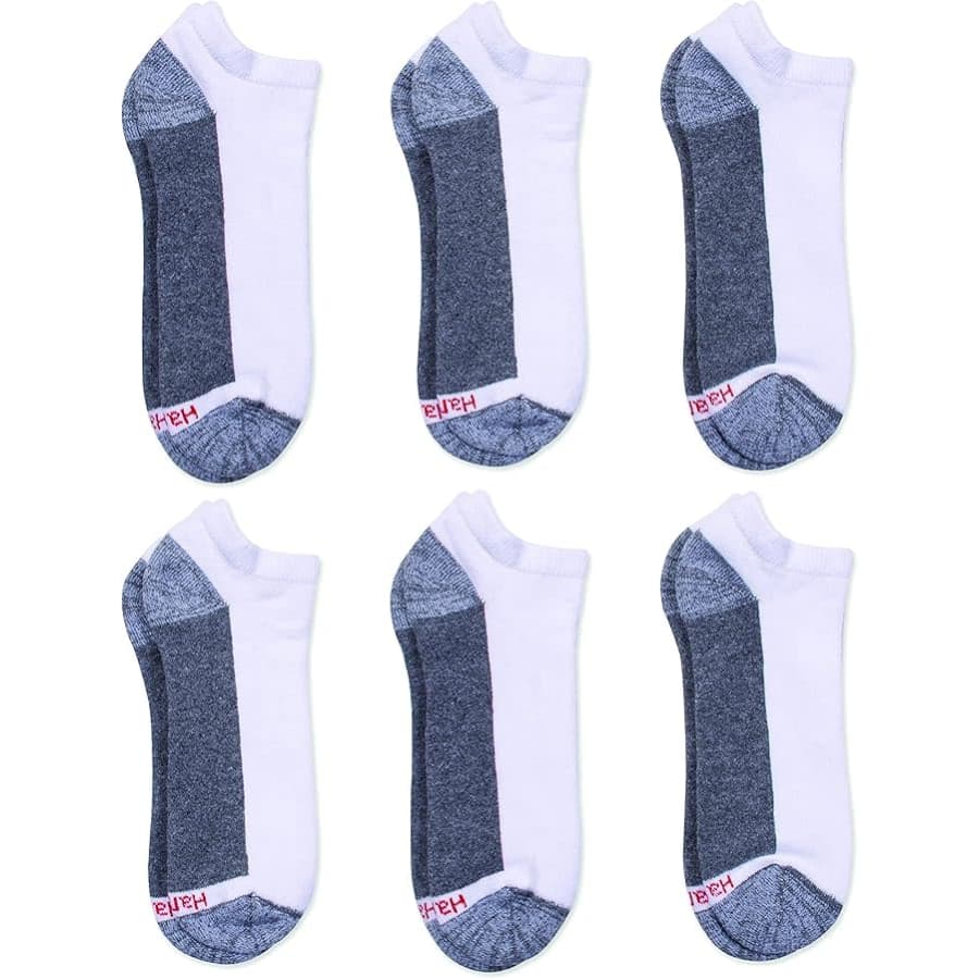 Hanes Men's Max Cushion Low Cut Socks 6-Pack: $6.59