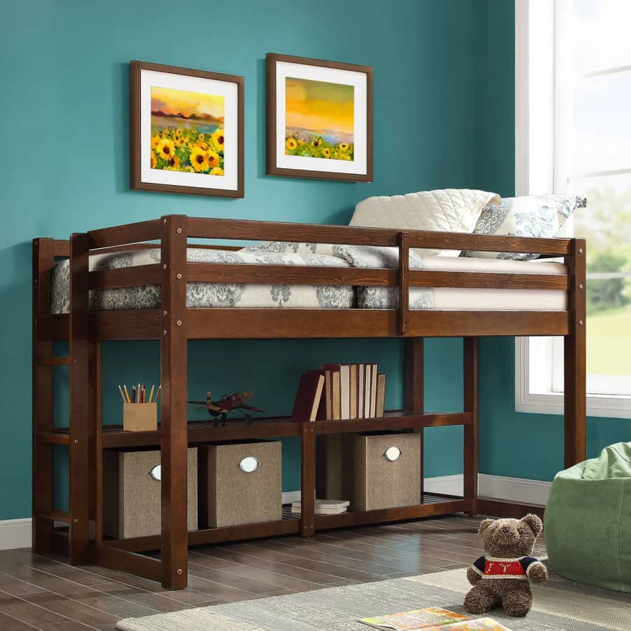 Better Homes and Gardens Greer Twin Loft Storage Bed: $96 Better Homes and Gardens Greer Twin Loft Storage Bed: $96