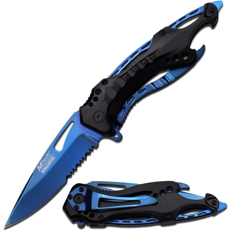 MTech USA 3.75" Half-Serrated Folding Knife: $9.58