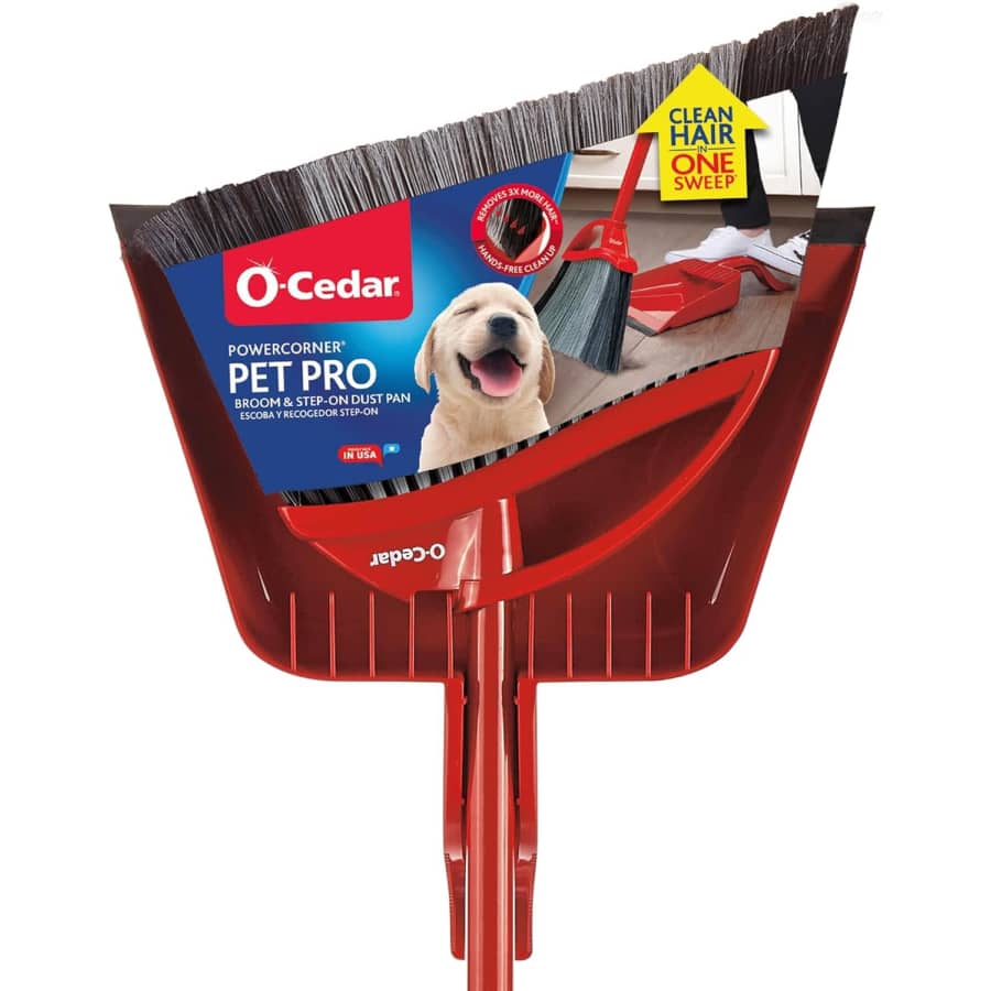 O-Cedar Pet Pro Broom with Step-On Dustpan: $13.98