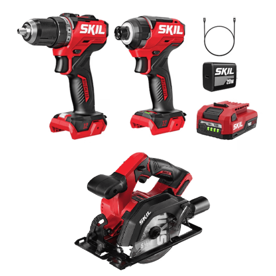 Skil 12-Volt 3-Tool Power Tool Combo Kit w/ Battery & Charger: $69.99 Skil 12-Volt 3-Tool Power Tool Combo Kit w/ Battery & Charger: $69.99