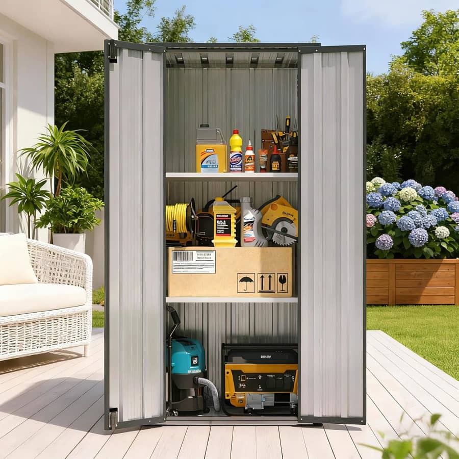 Outdoor Storage Cabinet Shed: $96 Outdoor Storage Cabinet Shed: $96