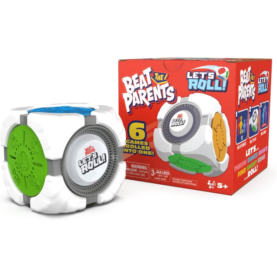 Beat The Parents: Let's Roll 6-in-1 Electronic Game Cube: $9.99