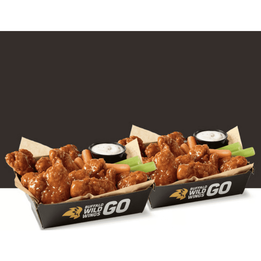 Buffalo Wild Wings Boneless Wings: Buy one get one free on Thursdays Buffalo Wild Wings Boneless Wings: Buy one get one free on Thursdays