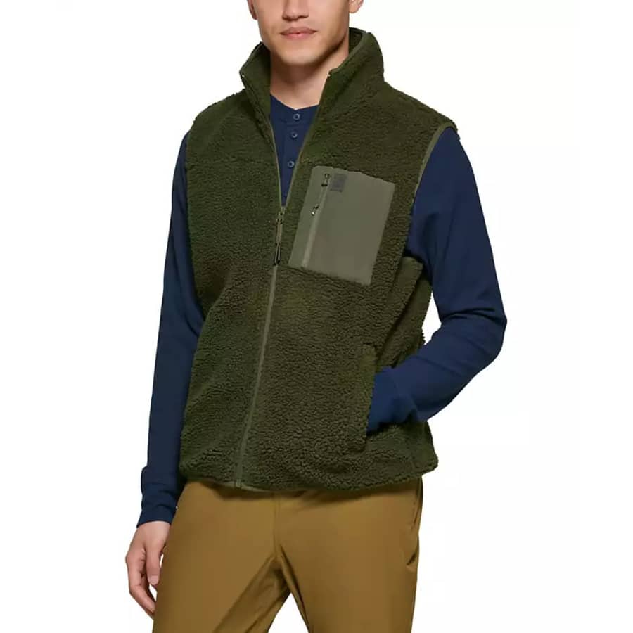 Bass Outdoor Men's Coastal Fleece Full-Zip Vest: $27 Bass Outdoor Men's Coastal Fleece Full-Zip Vest: $27
